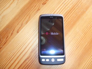 T-Mobile Logo on the HTC Desire