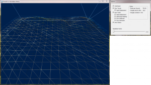 Tessellation Demo low tessellation wireframe