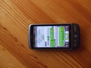 HTC Desire Text Recognition